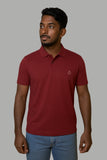 MAROON CREST REGULAR POLO