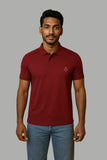 MAROON CREST REGULAR POLO