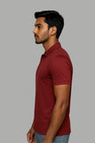 MAROON CREST REGULAR POLO